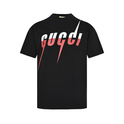 Gucci 19ss lightning logo printed short sleeves