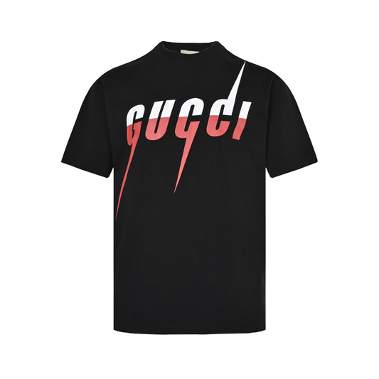 Gucci 19ss lightning logo printed short sleeves