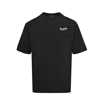 Balenciaga Beverly Hills embroidered small label short sleeves