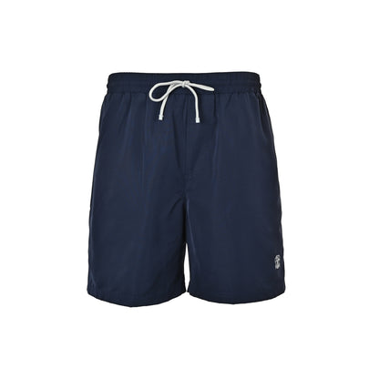 BRUNELLO CUCINELLI BC small logo embroidered beach shorts