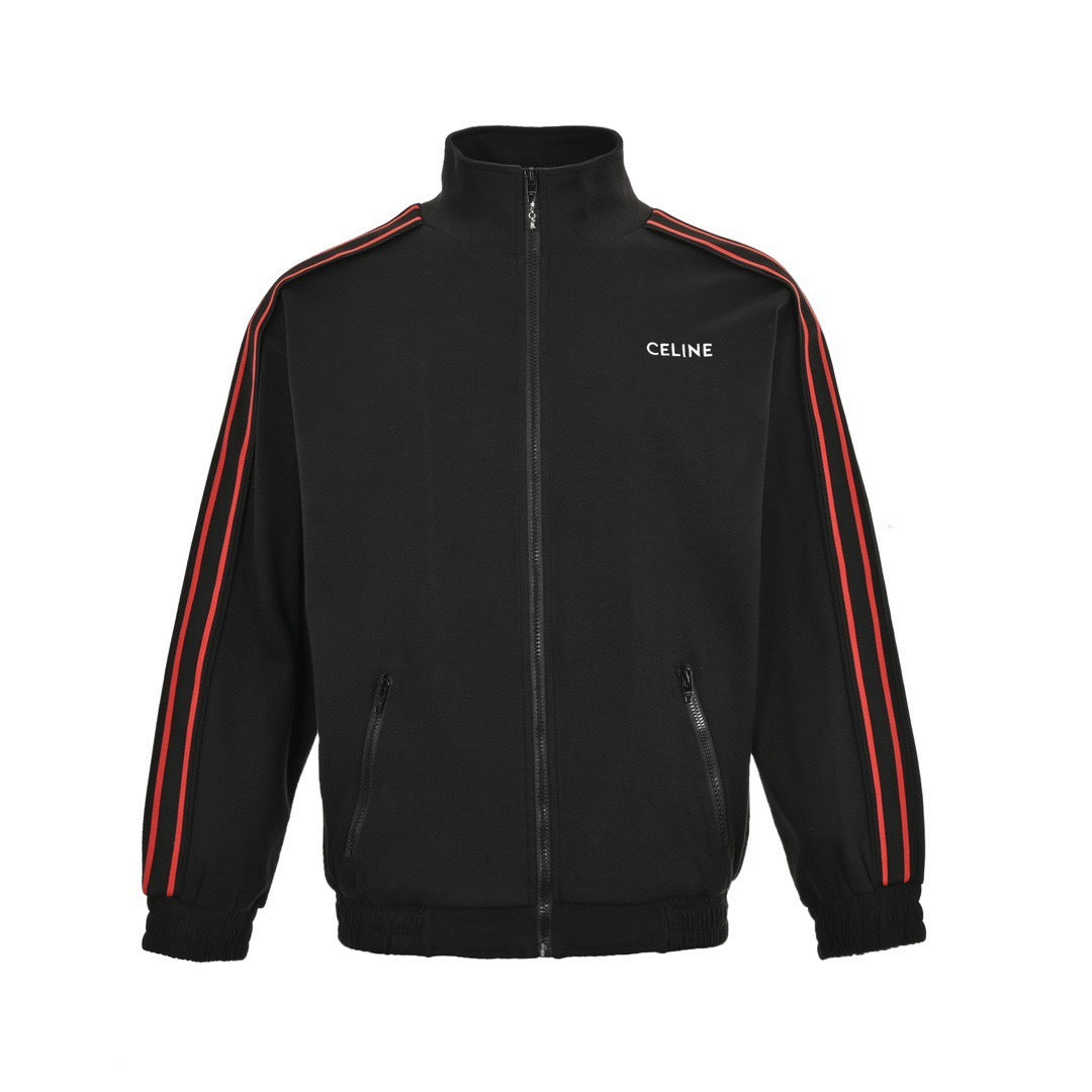 Celine 23Fw embroidered small label red edge webbing suit jacket