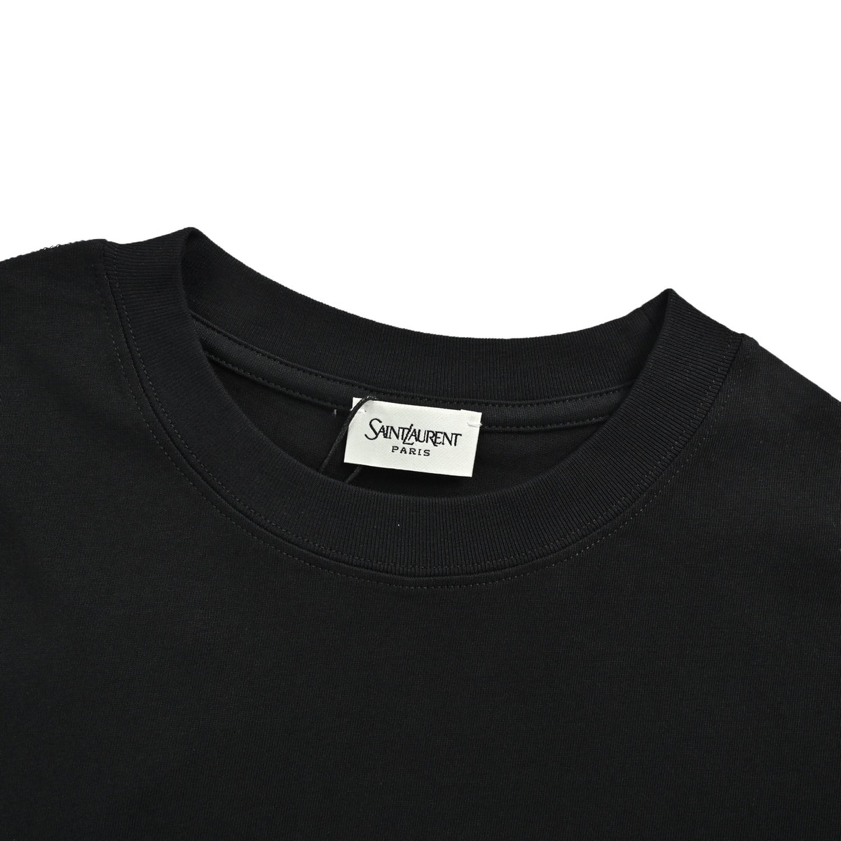 Saint Laurent short sleeves with letter print on the back