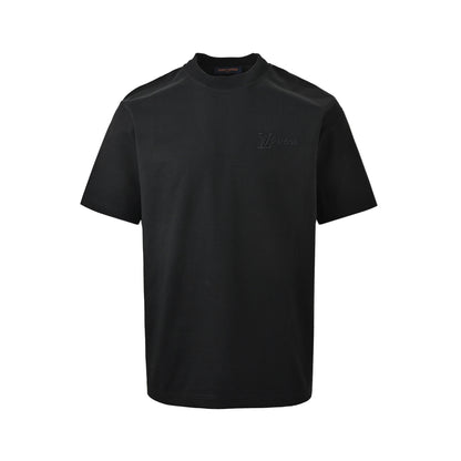 Louis Vuitton short sleeves with small logo on the chest and letter embroidery on the back