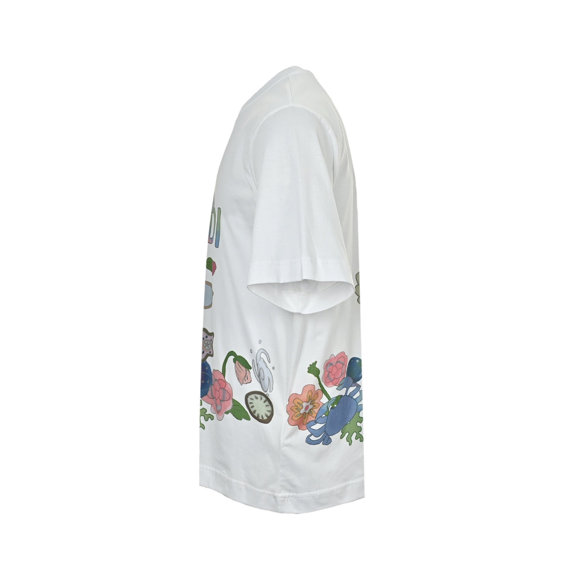 Fendi Future flower butterfly color block printed short sleeves