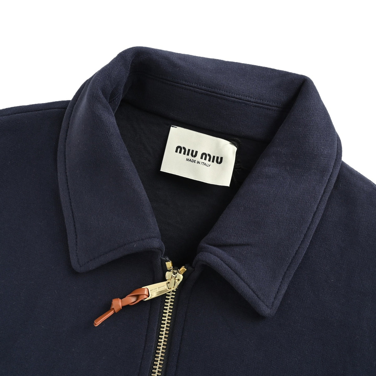 Miu Miu air layer jersey patchwork jacket