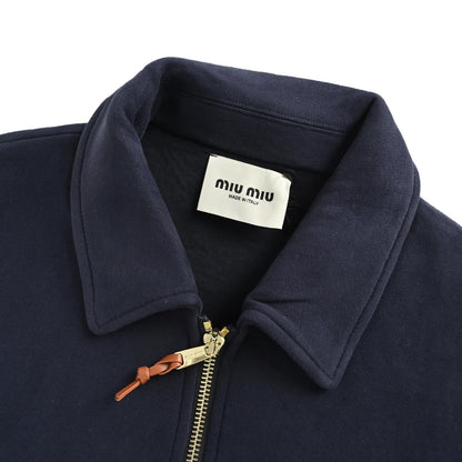 Miu Miu air layer jersey patchwork jacket