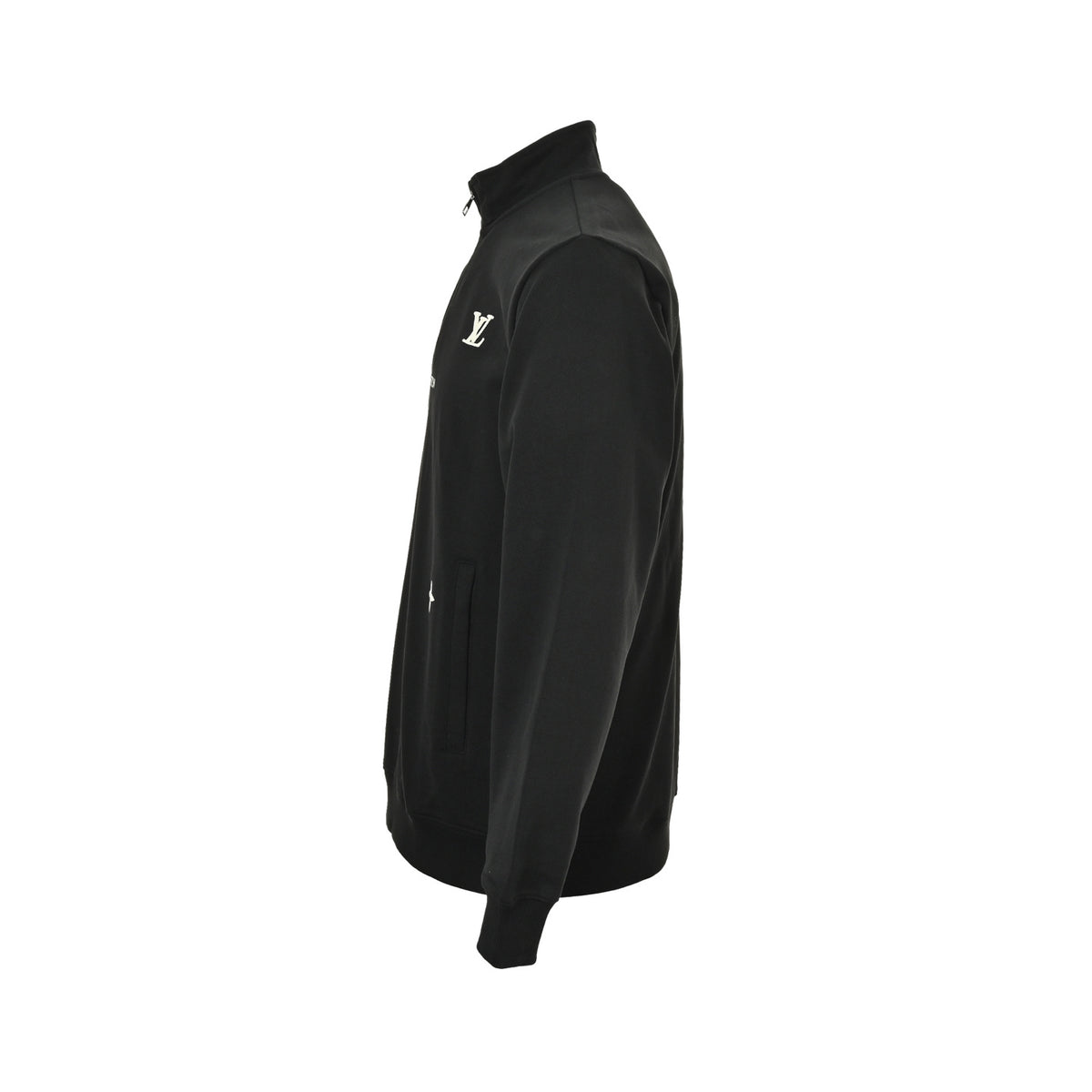 Louis Vuitton 25Fw embroidered presbyopic half-zip sweatshirt