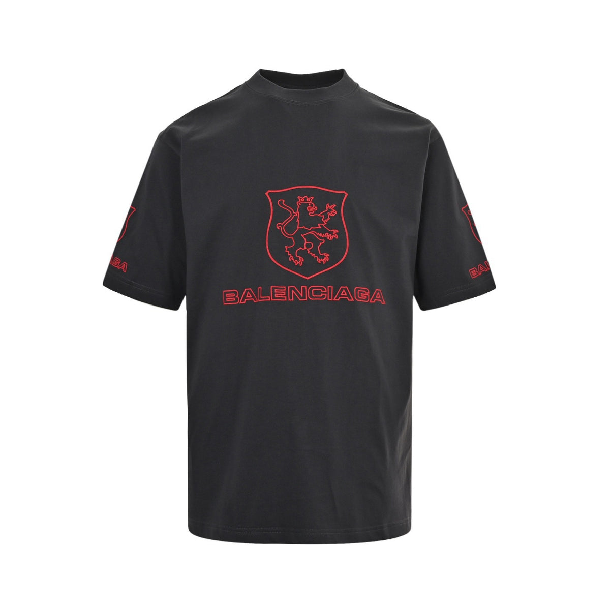 Balenciaga/Balanciaga 25ss LION CLUB embroidered logo short sleeves