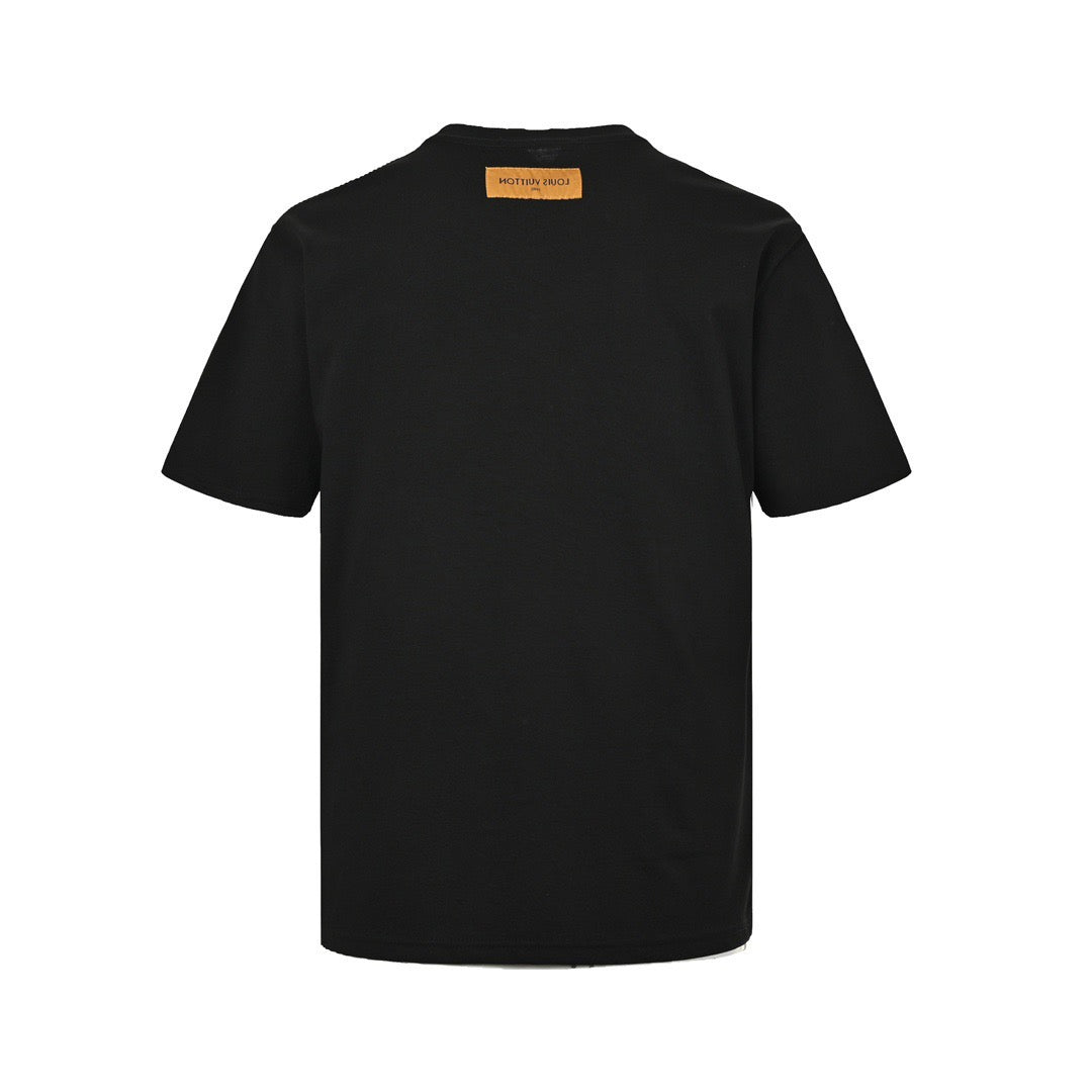 Louis Vuitton 24ss short sleeves with embroidered letters on the chest