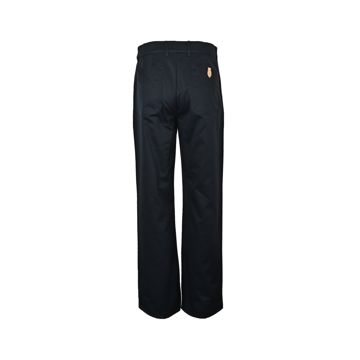 Louis Vuitton pocket leather silk cotton crepe trousers