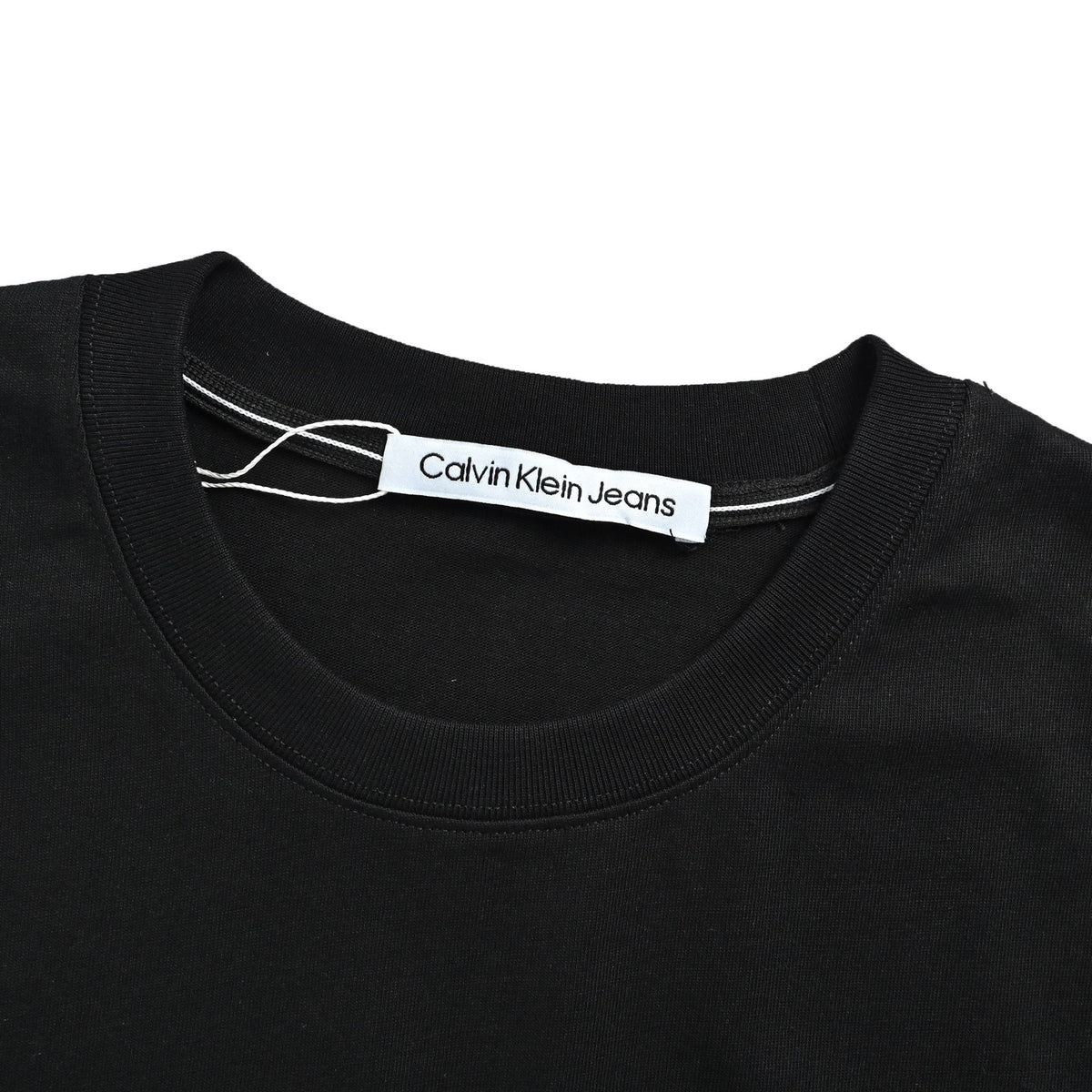 Calvin Klein CK 24ss small logo embroidered round neck short sleeves