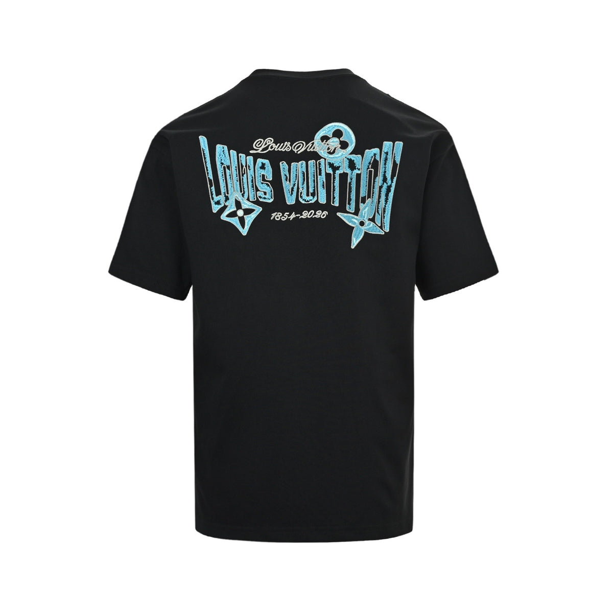 Louis Vuitton 26ss short sleeves with front and rear letter logo embroidery