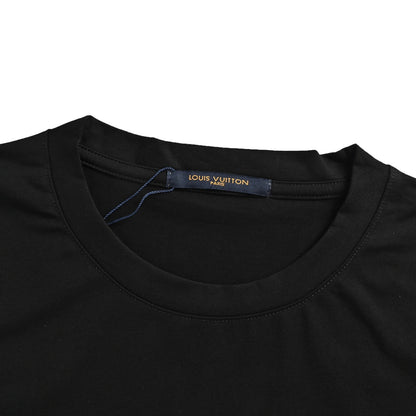 Louis Vuitton mechanical color label logo printed short sleeves
