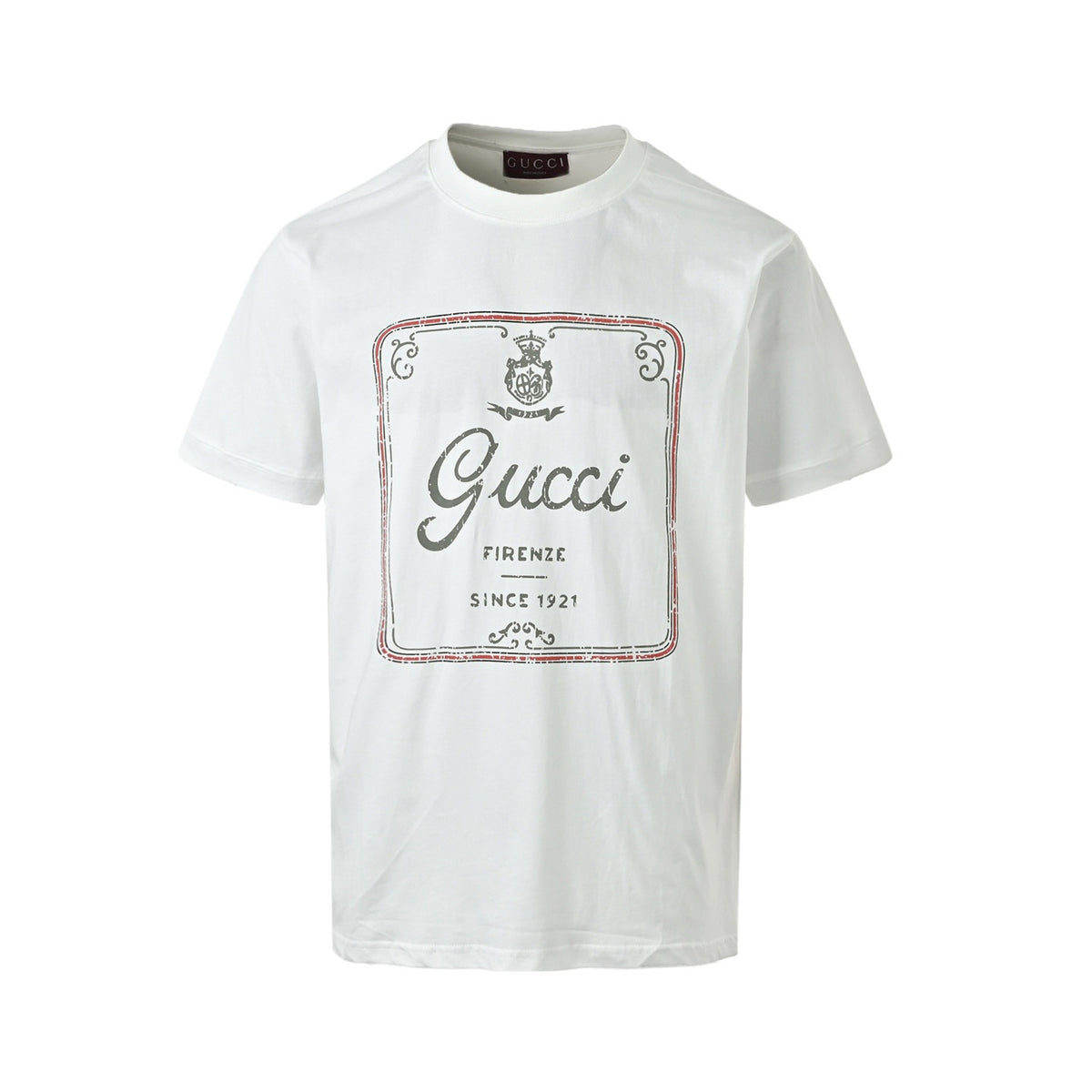 Gucci 26ss retro logo letter print short sleeves