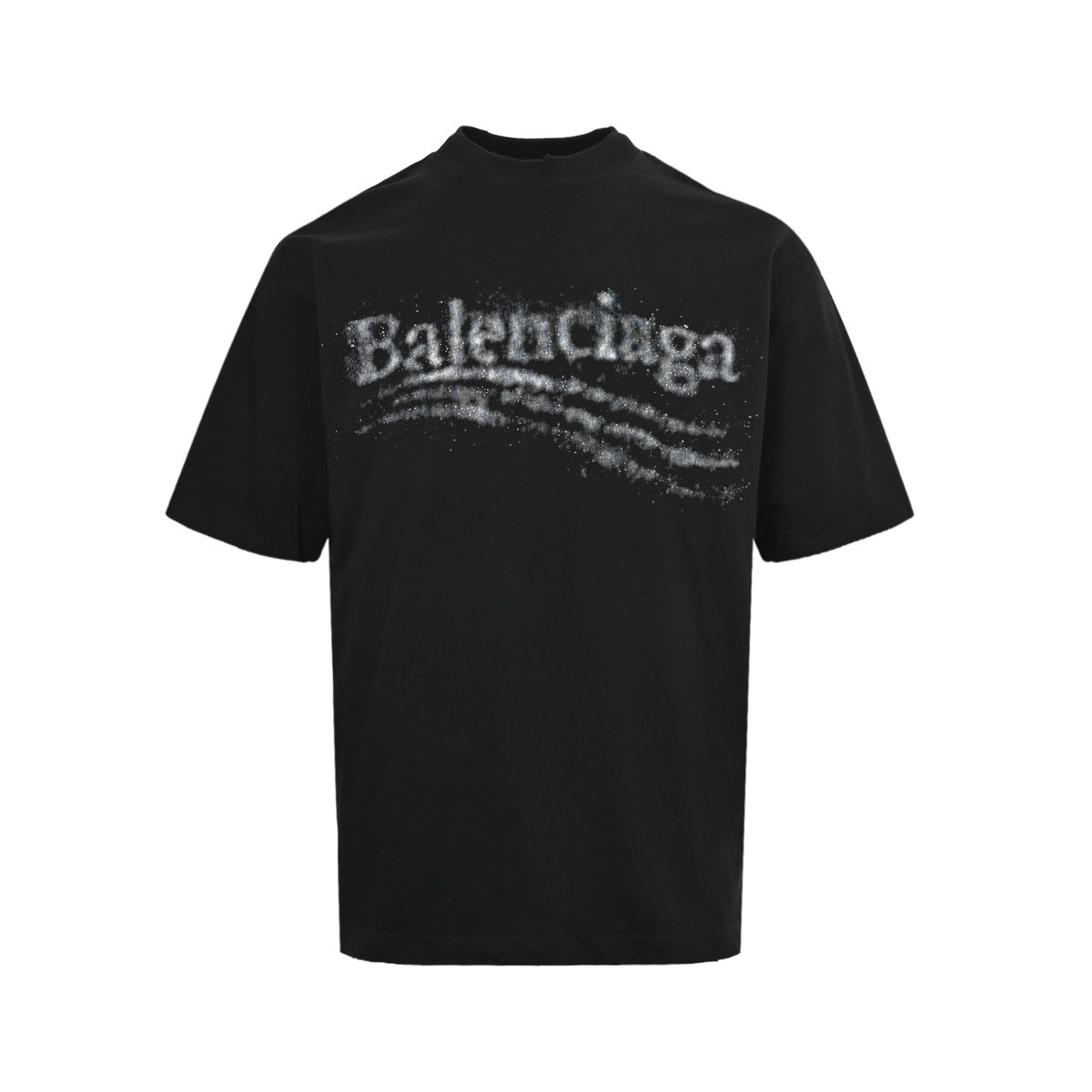 Balenciaga/Balanciaga 26ss fuzzy cola hot diamond washed short sleeves