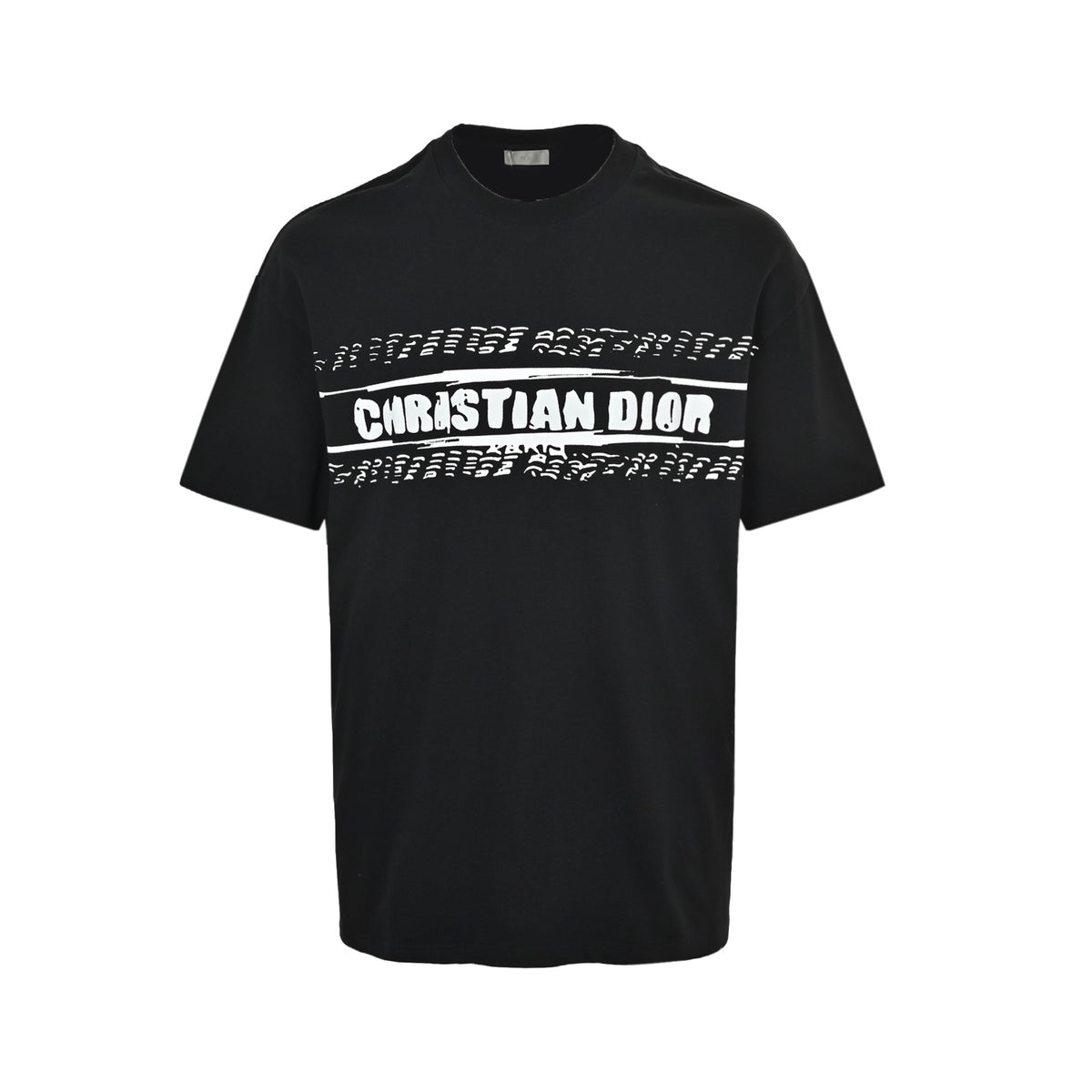 Dior 26ss graffiti letter short sleeves