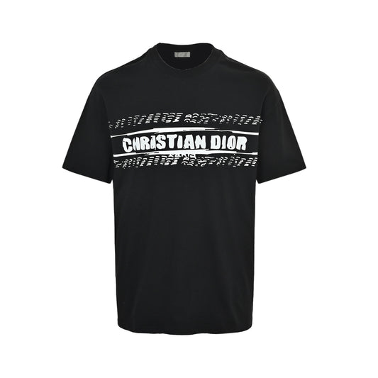 Dior 26ss graffiti letter short sleeves