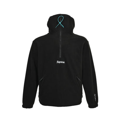Supreme collaboration half-zip hooded sweatshirt