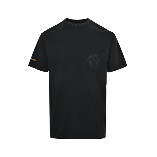 Chrome Hearts/Chrome Heart Yellow Sanskrit Printed Short Sleeves