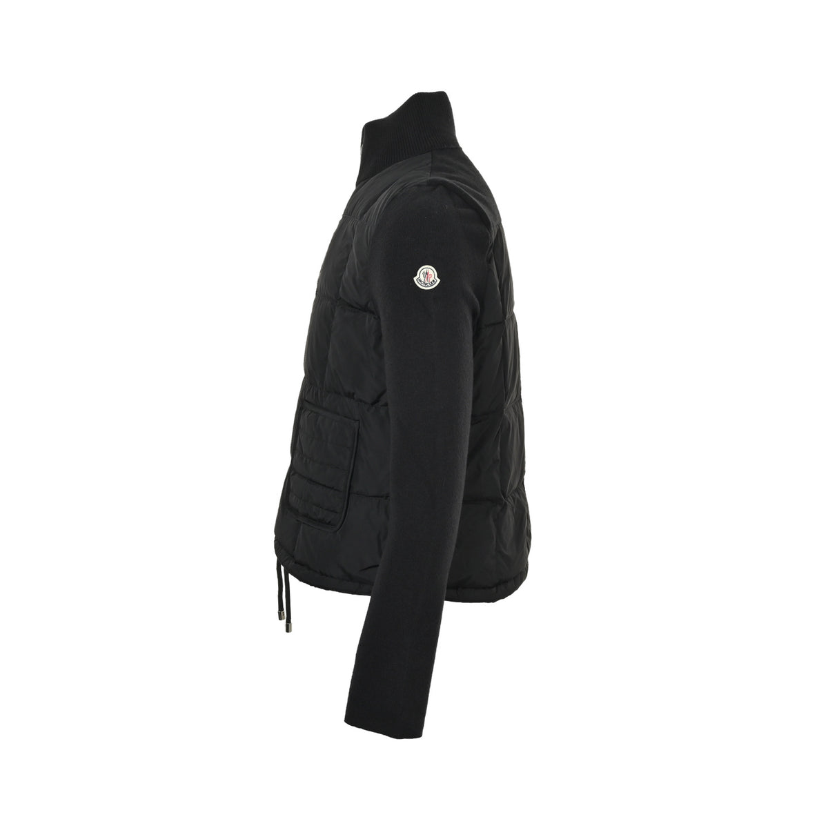 Moncler/Multiple Quilted Double Pocket Knitted Patchwork Down Jacket