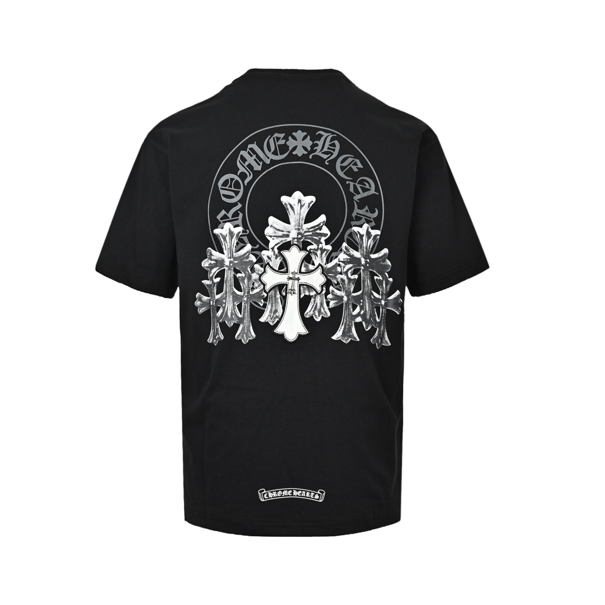 Chrome Hearts leather cross short sleeves