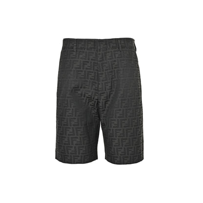 Fendi FF old flower all over printed jacquard shorts