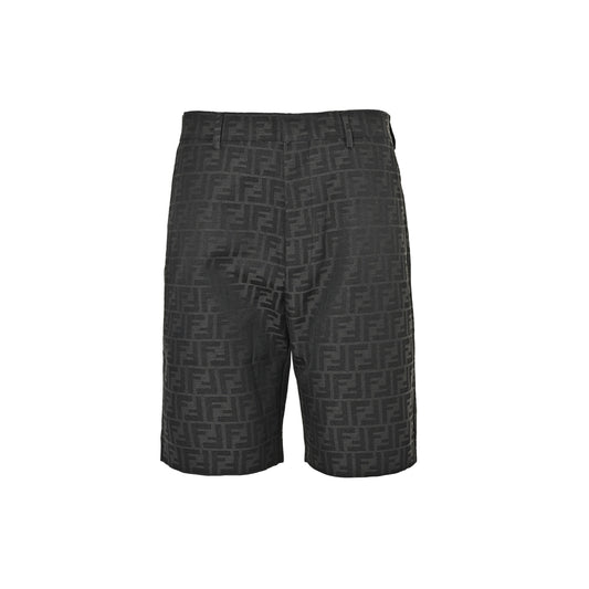Fendi FF old flower all over printed jacquard shorts