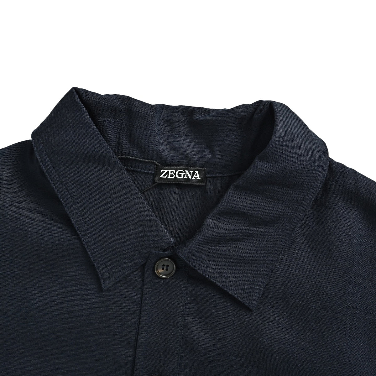 ZEGNA/Jegna linen short-sleeved polo shirt