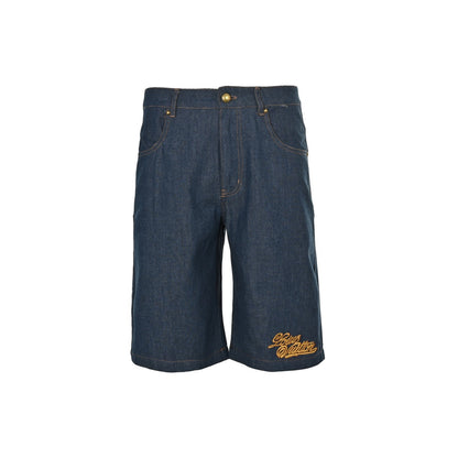 Louis Vuitton 25ss hemp rope embroidered suit denim shorts