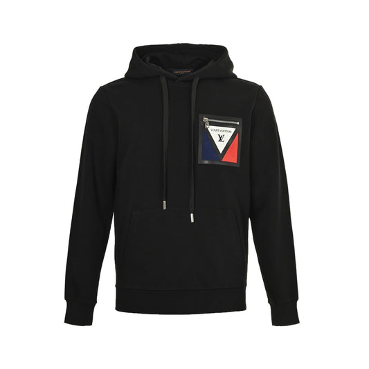 Louis Vuitton 25Fw zipper fake pocket hooded sweatshirt