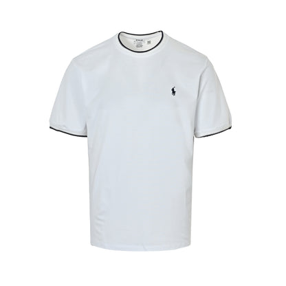 Ralph Lauren pony embroidery contrast rib short sleeves