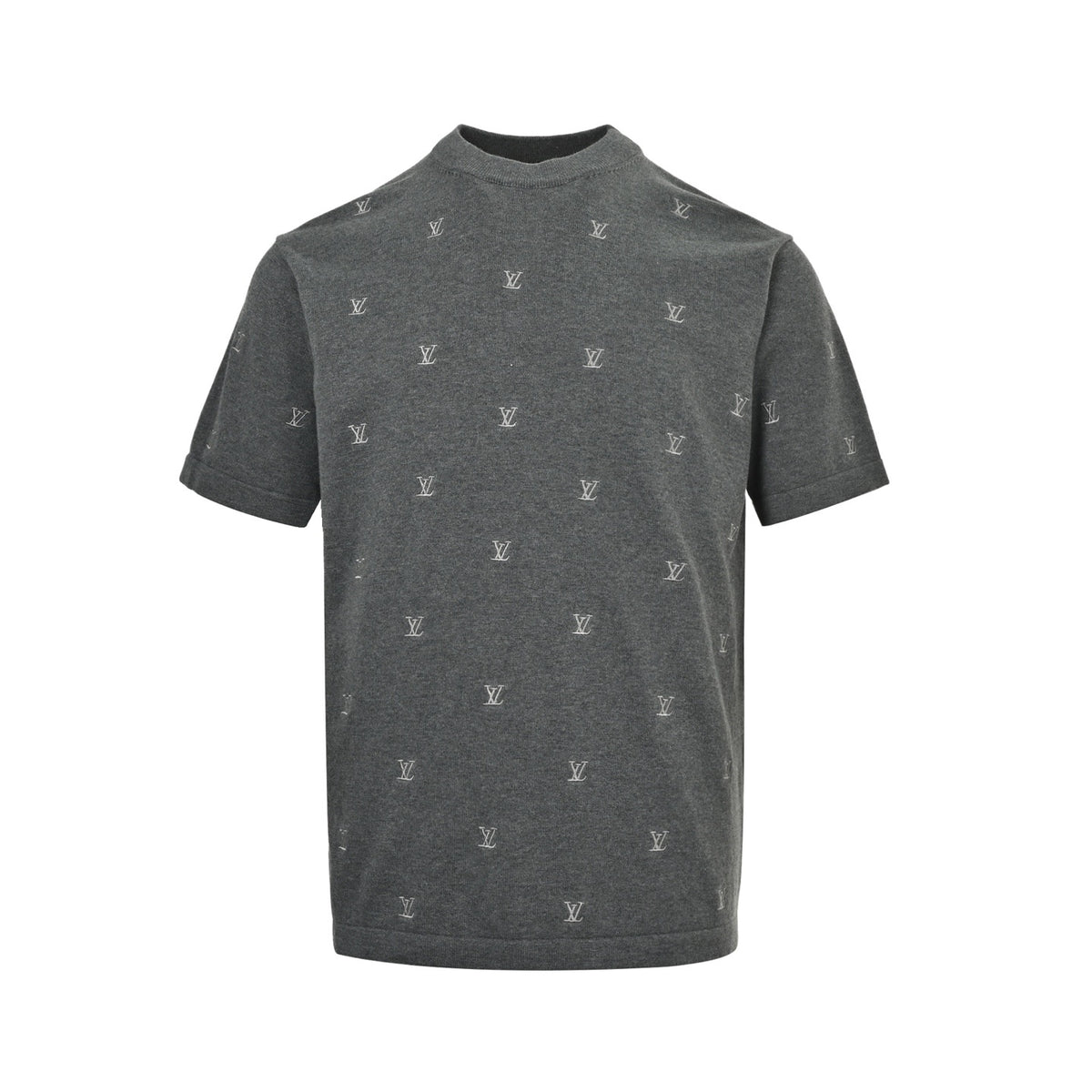 Louis Vuitton small letter embroidered knitted short sleeves