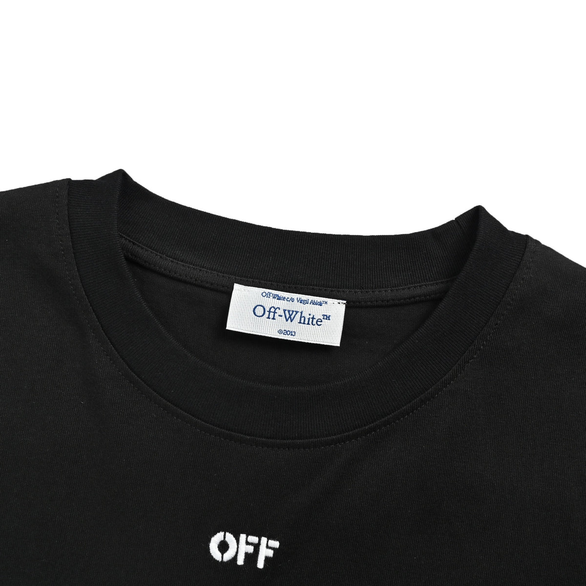 OFF WHITE CO VIRGIL 24SS dark pattern anchor arrow embroidered short sleeves