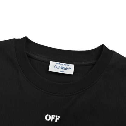 OFF WHITE CO VIRGIL 24SS dark pattern anchor arrow embroidered short sleeves