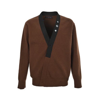 Louis Vuitton 25Fw three-flower reflective logo cardigan sweater