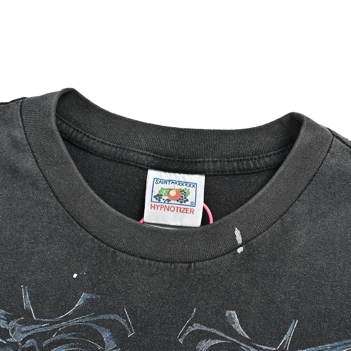 SAINT MICHAEL Final Chapter Earth Ring Print Distressed Retro Washed Short Sleeves