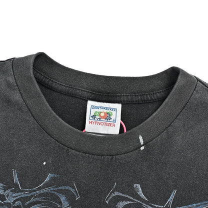 SAINT MICHAEL Final Chapter Earth Ring Print Distressed Retro Washed Short Sleeves