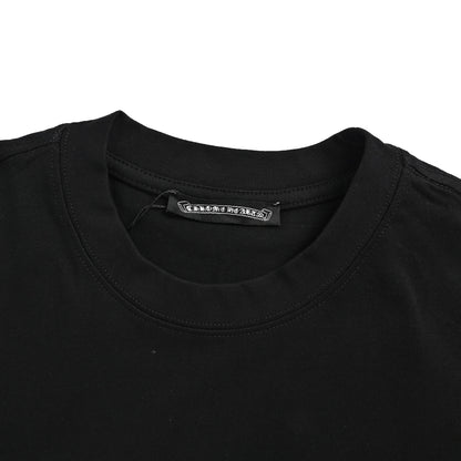 Chrome Hearts Cracked Horseshoe Cross Print Short Sleeve