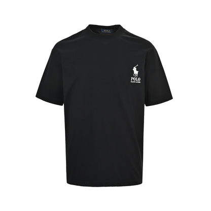 Ralph Lauren 26ss back war horse embroidered short sleeves