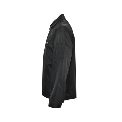 Prada zipper pocket nylon lapel jacket