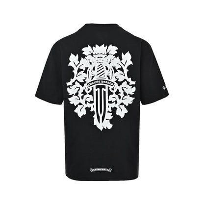 Chrome Hearts/Chrome Heart Sword Print Short Sleeves