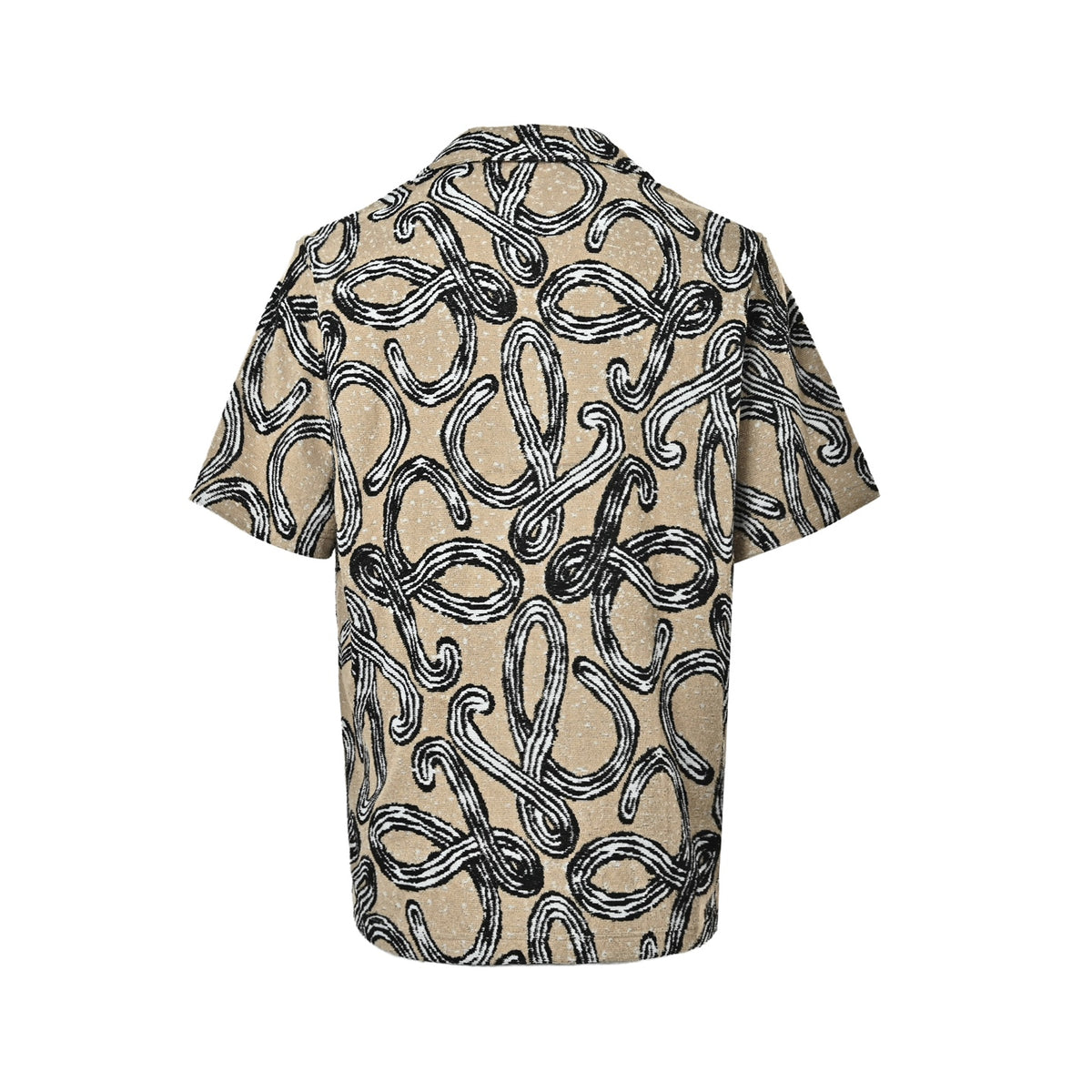 Loewe/Luo Yiwei terry jacquard short-sleeved shirt