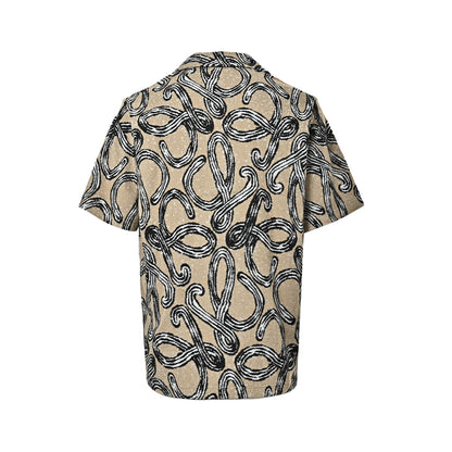 Loewe/Luo Yiwei terry jacquard short-sleeved shirt