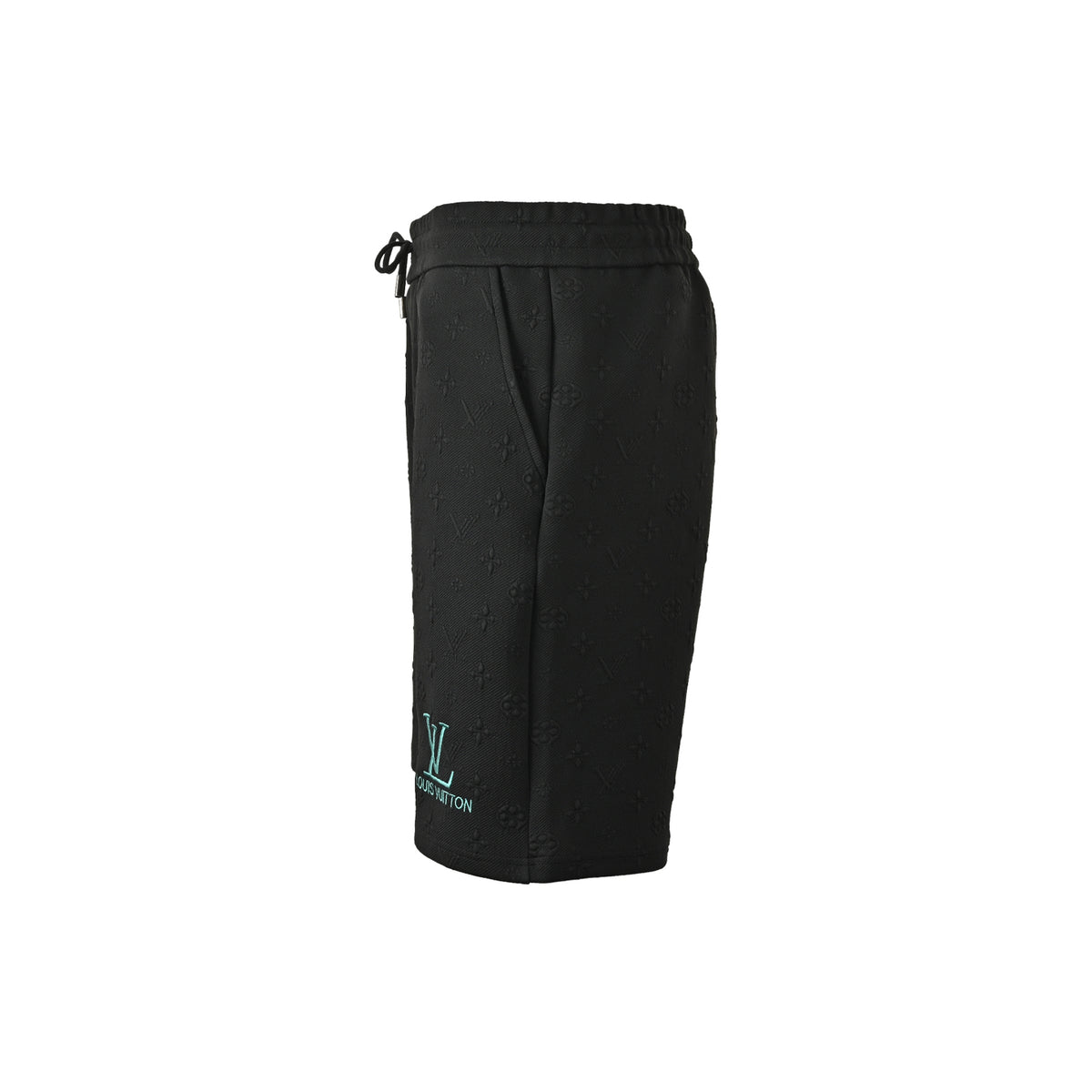 Louis Vuitton letter embroidered presbyopia dark pattern embossed shorts