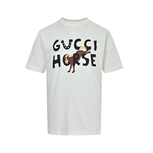 Gucci 26ss fun cartoon series short sleeves
