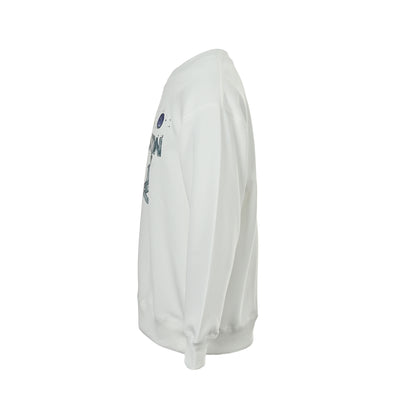Louis Vuitton 25Fw hand-painted letter logo printed round neck sweatshirt