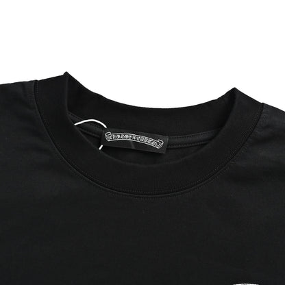 Chrome Hearts Horseshoe Three Hearts Cross Patch Embroidered Short Sleeves