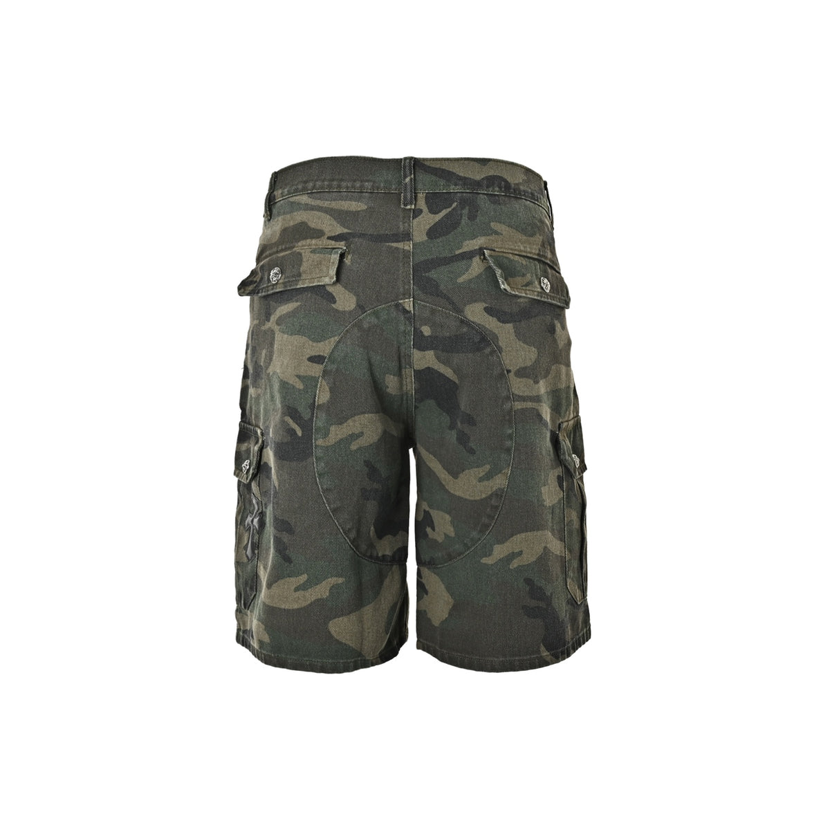 Chrome Hearts/Cro Heart city limited camouflage denim shorts