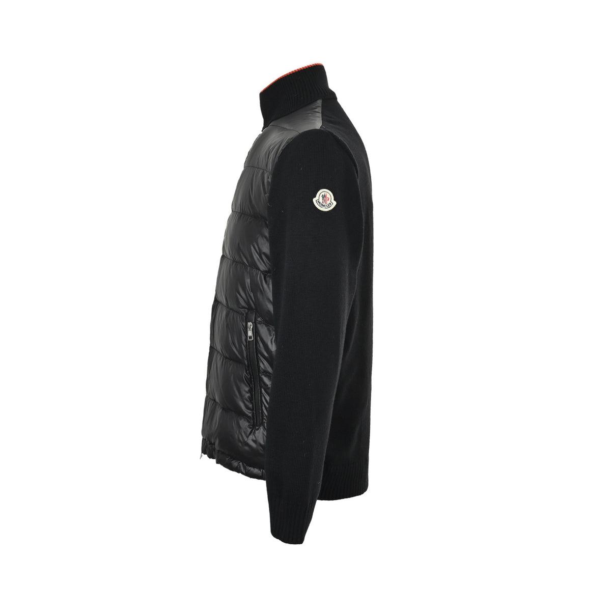 Moncler/Meng Mouth Quilted Wool Splicing Stand Collar Down Jacket