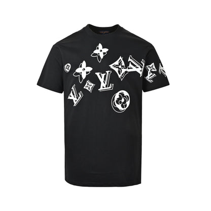 Louis Vuitton ghost presbyopic print short sleeves
